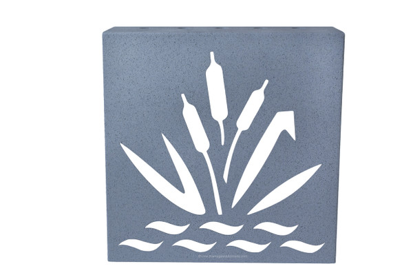 3" x 3" Pewter Decorative Retaining Wall Drain 3" x 3" Pewter Decorative Retaining Wall Drain