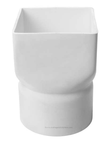 PVC 12" x 12" x 12" IPS Downspout Adapter (Centered) (DS x Hub)