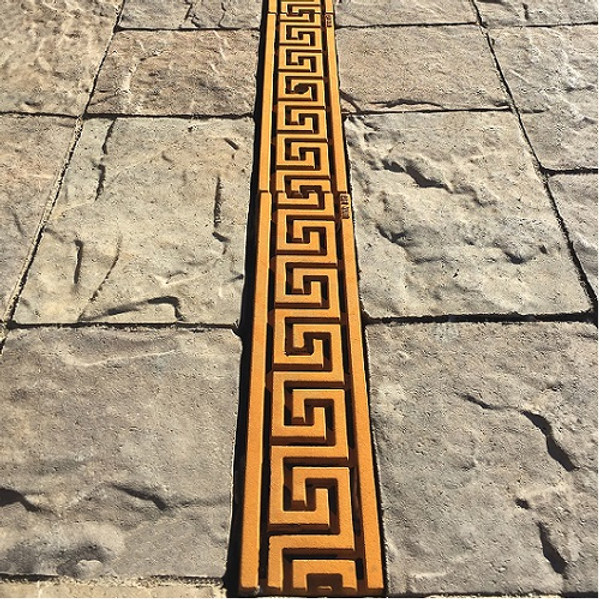 Iron Age Raw Cast Iron Greek Key Grate 5" for ABT, ACO, MEA