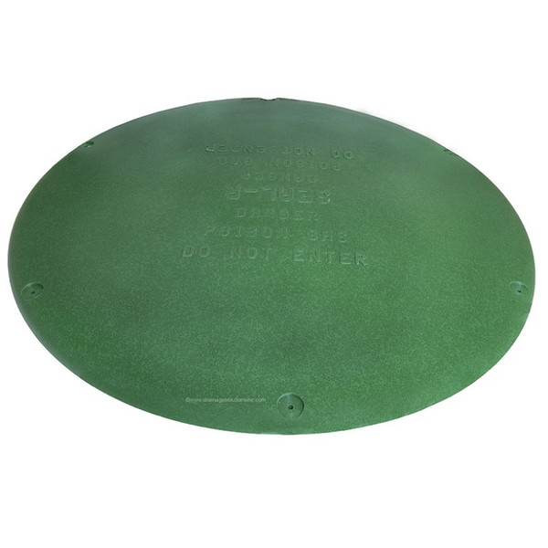 24" Seal-R Plastic Septic Riser Cover (Green)
