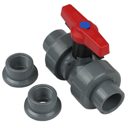 PVC 1 1/2" True Union 2000 Industrial Ball Valve