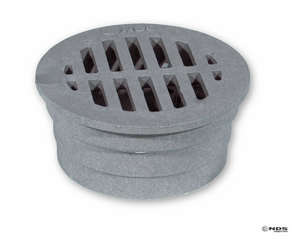 NDS  3" Round Grate - Gray (Each)