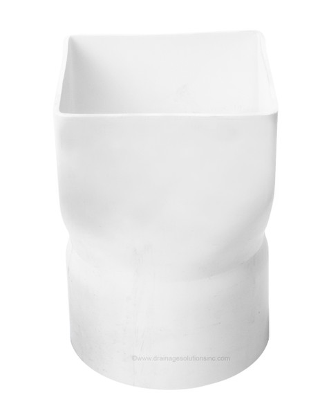 PVC 4" x 4" x 4" IPS Downspout Adapter (Centered) (DSA x Hub)
