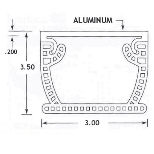 Stegmeier Flowmaster 3 A/T Deck Drain (Clear) 5' (Box of 2)