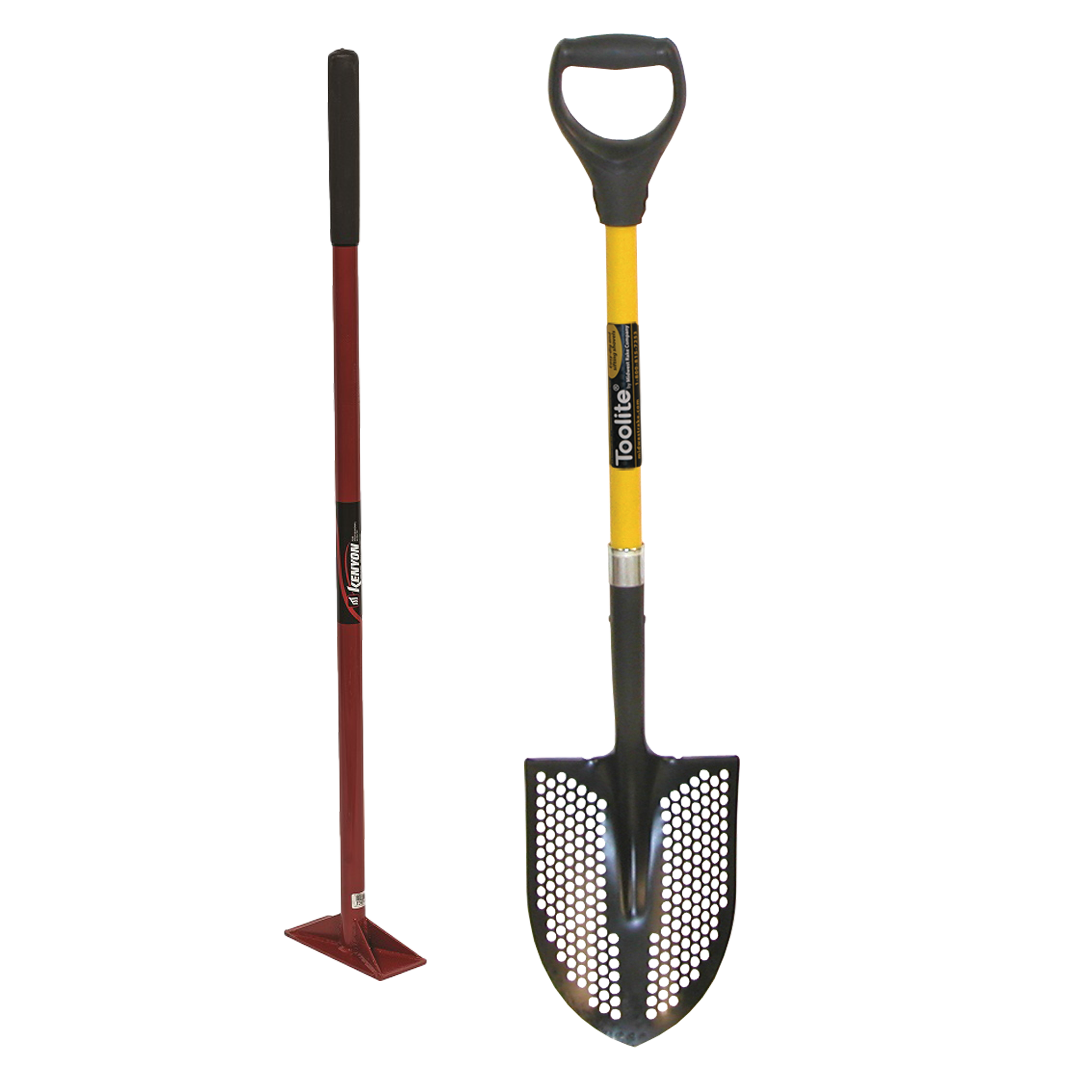 Stegmeier deck drain system in gray designed for surface water management in landscape and hardscape applications.