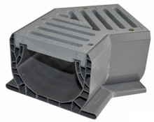 NDS Spee-D Channel Drain 45 w/ Gray Grate