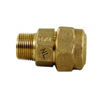 Male Coupler, FPT x MQD, Brass