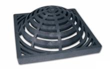 NDS Square Plastic Atrium Grate - Black for 12