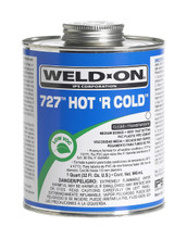 IPS 727 Qt. Hot 'R Cold PVC Cement - Medium Body (Clear)