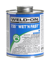 IPS 735 Qt. PVC Wet N Fast Blue Cement