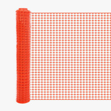 4' x 100' Orange Safety Barrier Fence - Square Mesh