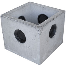 4 Hole Concrete Distribution Box & Lid