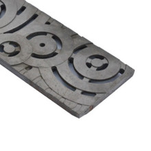 ABT Polydrain Raw Ductile Iron Rain Drops Heel Proof Grate