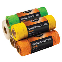 Keson Braided Mason Twine - Black & White 250' (Box of 12) BWB250-12