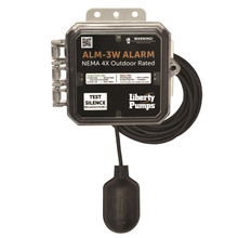 Liberty ALM-3W Outdoor Alarm, NEMA 4X, Float Switch, 20' Cord