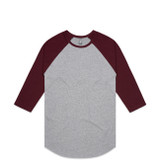 Grey Marle/burgundy