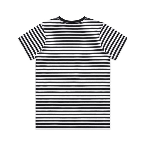 wo's-maple-stripe-tee-black/white-back