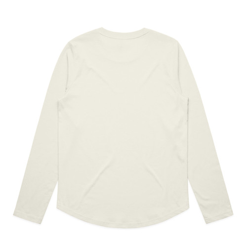 wo's-maple-curve-l/s-tee-ecru-back