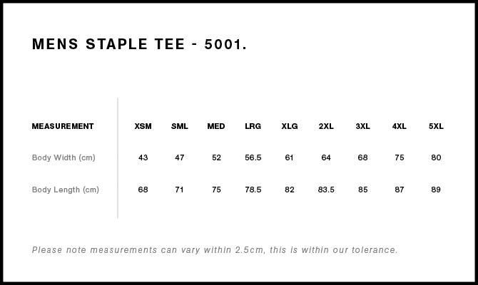 5001 Staple Tee, T-Shirts, Men