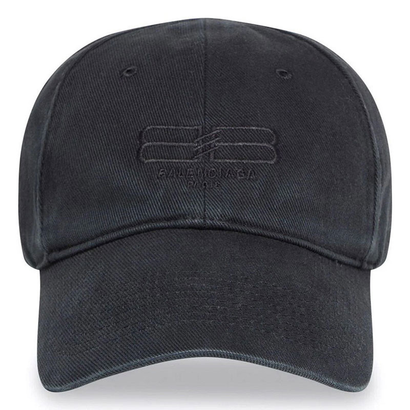 Balenciaga BB Paris Icon Baseball Cap in Black
