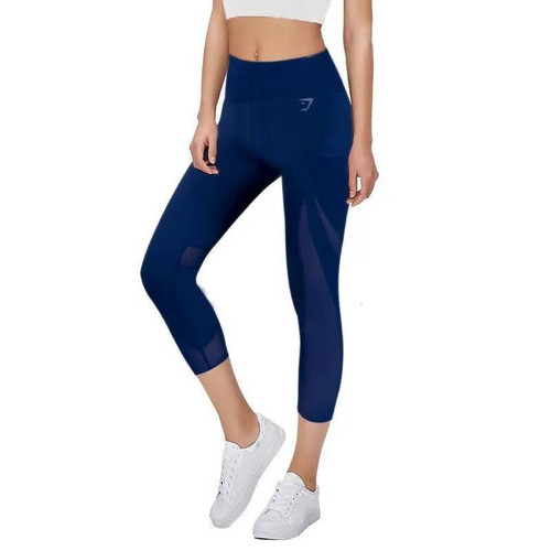 Gymshark Sleek Sculpture Cropped Leggings Navy blue