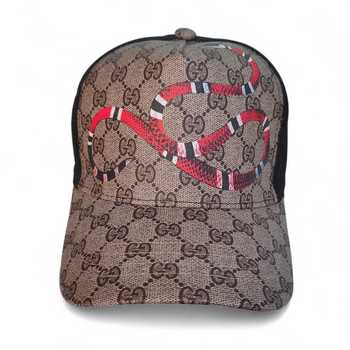 Gucci Kingsnake Print GG Supreme Baseball Cap