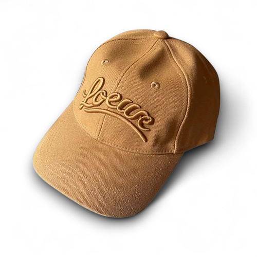 Loewe Embroidery Baseball Cap in Canvas Brown
