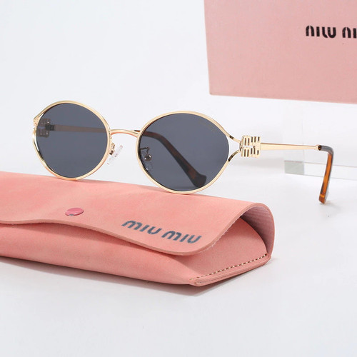 Miu Miu Logo Sunglasses Blue Lenses MiuS016