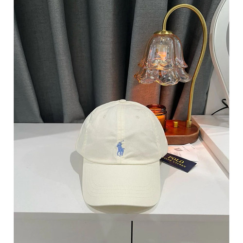 Minimalist Luxury The Iconic Cotton Chino Cap in Cream & Sky Blue Baseball Cap