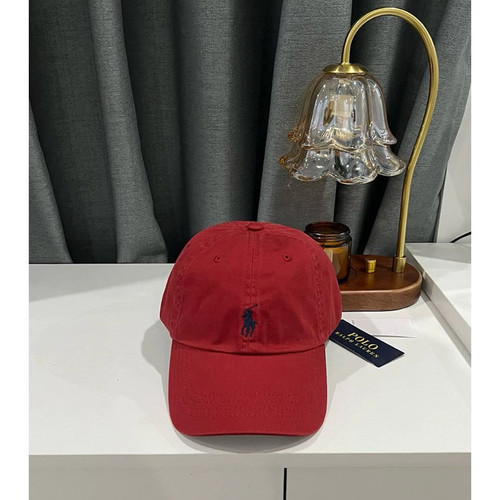 Make a Statement in Iconic Red Polo Ralph Lauren Heritage Baseball Cap