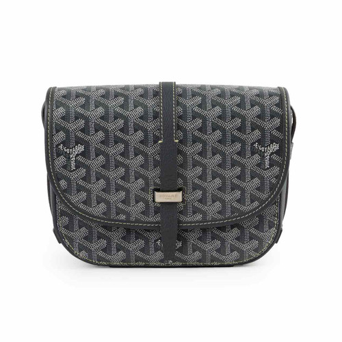 Goyard Belvedere PM Crossbody Shoulder Bag Black/ Grey