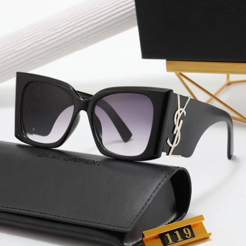 Saint Laurent SL M119 Blaze Oversized Cat-Eye Sunglasses by YSL