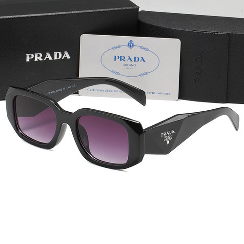 Prada Geometric Sunglasses Purple Gradient Lenses
