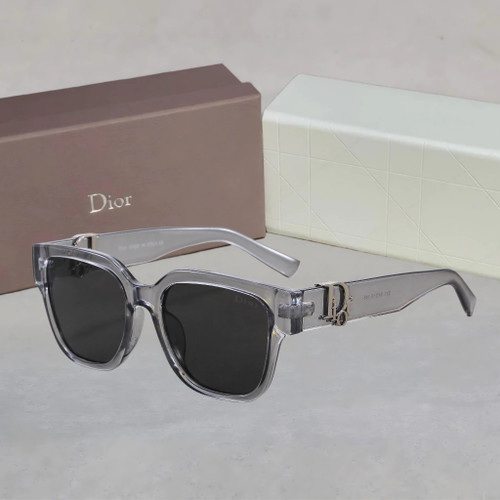 Dior Oblique S1F Square Sunglasses for Mens - Transparent Grey