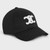 Celine Triomphe Patch Baseball Cap in Cotton Black