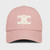 Celine Triomphe Patch Baseball Cap in Cotton Pink