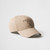 Prada Embroidered Logo Drill Beige Baseball Cap