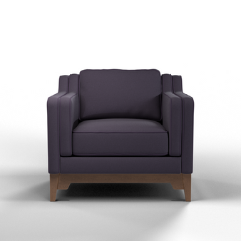 Lounge Chair Tight Weave Purple Maple