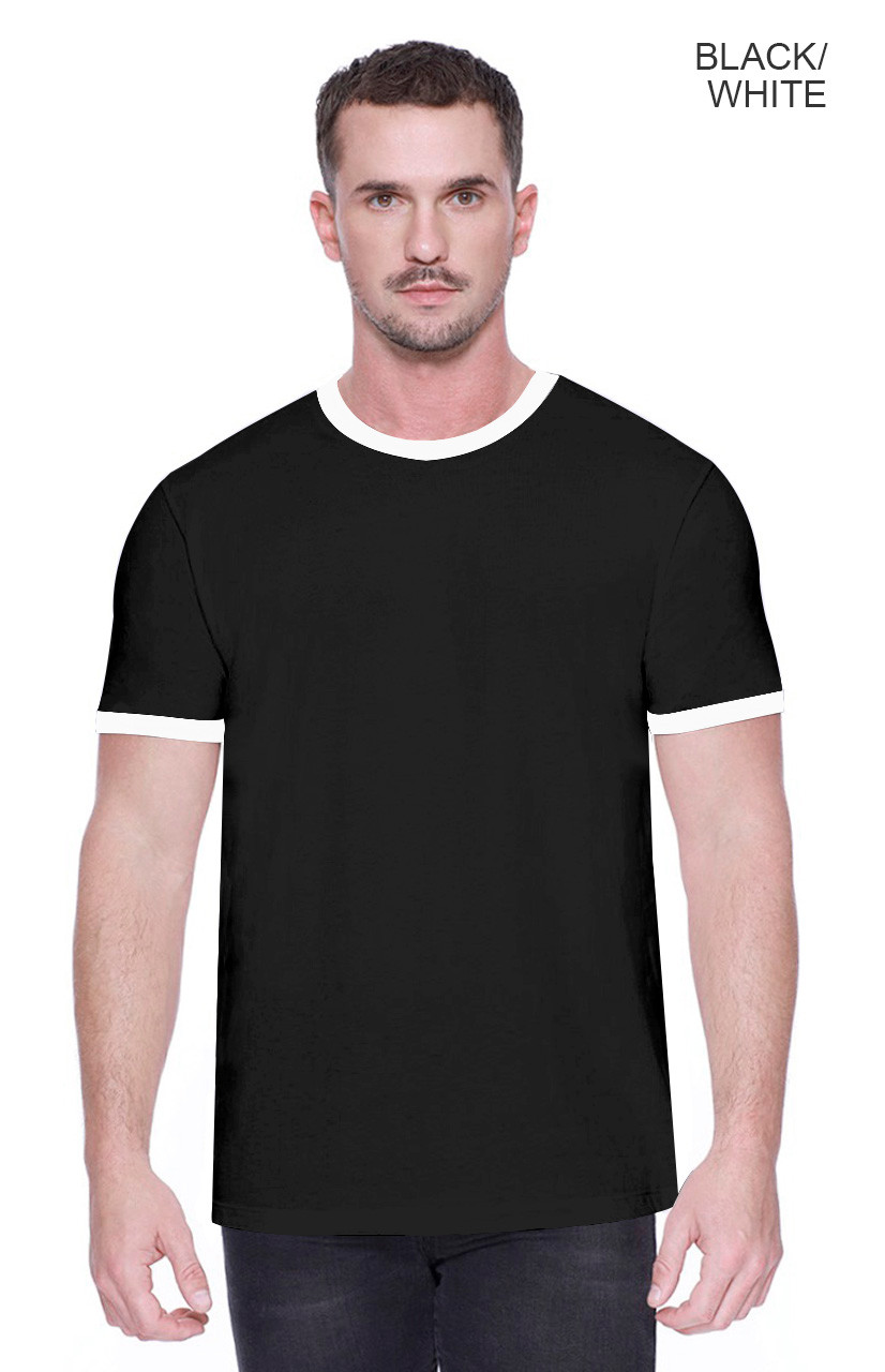 2431 - Men's CVC Ringer T-shirt - STARTEE APPAREL