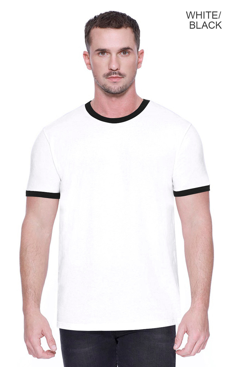 2431 - Men's CVC Ringer T-shirt - STARTEE APPAREL