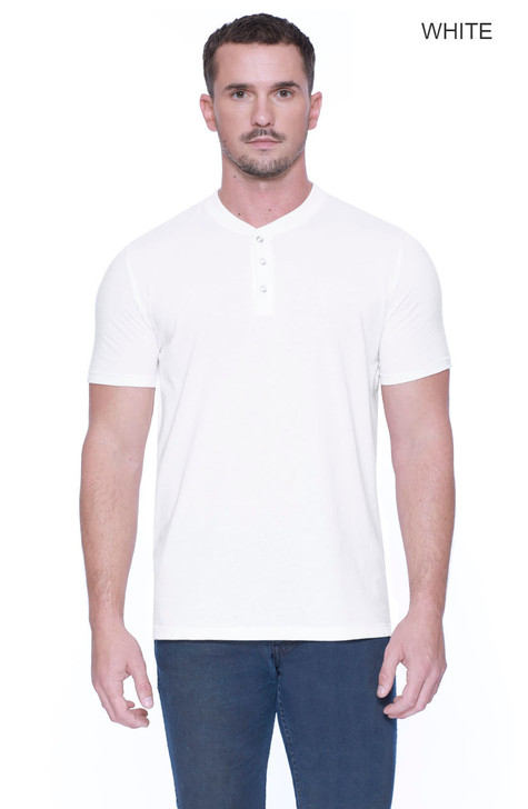 2460 - Men's CVC Henley - STARTEE APPAREL