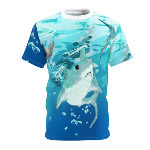 T-Shirt! - Sharky AF by SkyTown - Unisex Cut & Sew Tee