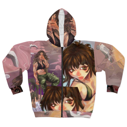 SkyTown Full Print I&I Unisex Zip Hoodie (AOP)