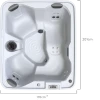 Azure™ | Seats 4 |  201 × 170 × 84 cmH