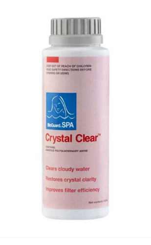 Banish cloudy water instantly with BioGuard Crystal Clear. Formulated as a highly concentrated liquid polymer, it targets microscopic, non-filterable debris that passes through standard filters, binding them together into larger particles that your filter cartridge can easily trap.

Key Features & Technical Benefits:

Advanced Polymer Blend: Utilises a specially formulated liquid polymer blend that acts as a powerful coagulant.

Alum-Free: Does not contain alum, meaning it will not alter your critical water balance or impact your pH levels.

Filter Restoration: Substantially improves the physical capture efficiency of your filter media, making the water sparkling clear while saving time and chemical costs.