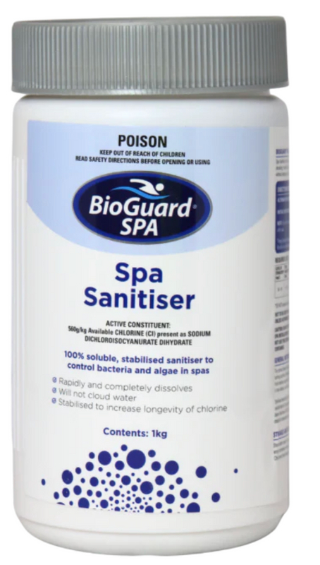 BioGuard Spa Sanitiser®

Short Description:

Keep your spa water crystal clear and free of bacteria with BioGuard Spa Sanitiser. This 100% soluble, stabilised chlorine granule formula is designed to dissolve rapidly without leaving behind any residue or clouding your water.