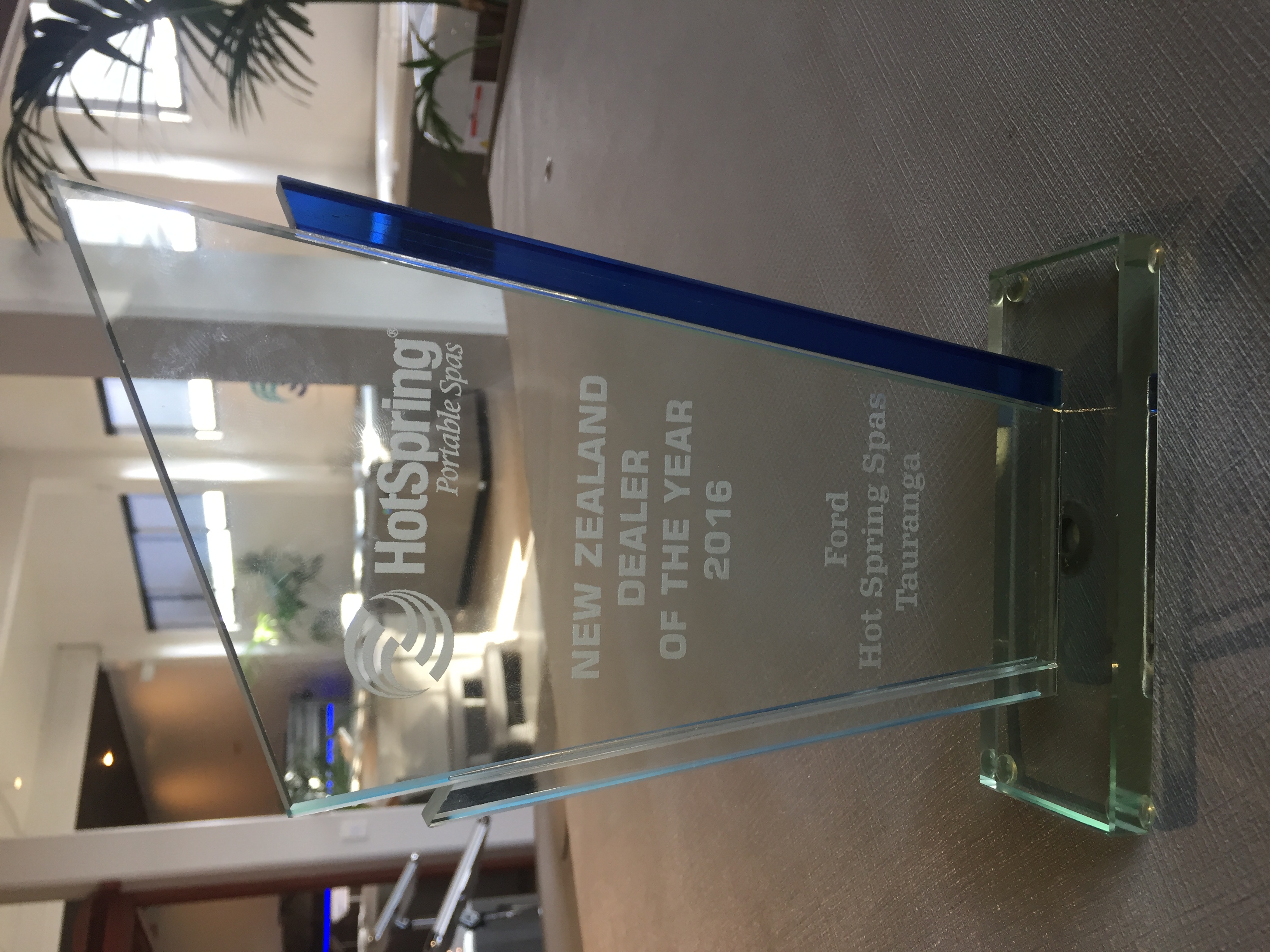 HotSpring Spas NZ Dealer of the year!