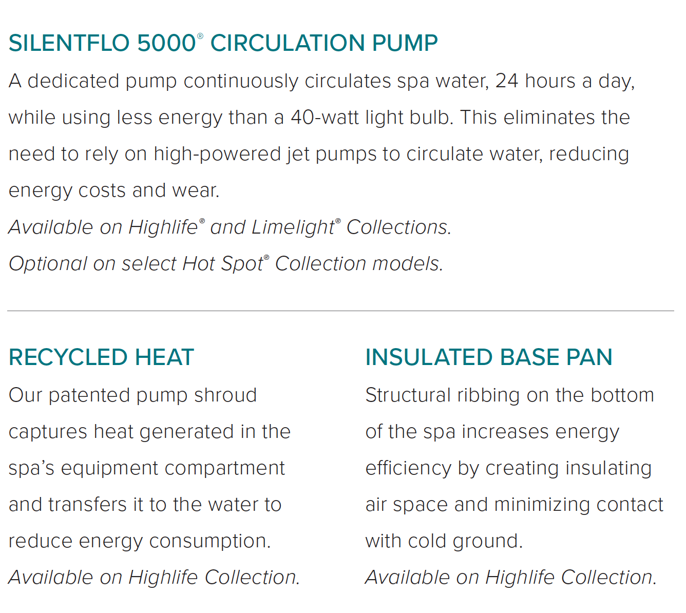 Energy efficient Spa Pools Hot Spring Spas