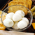 Garlic Dill Quail Eggs in a bowl