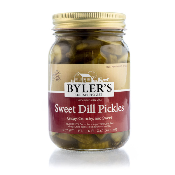 Lightly sweet and crispy pickles with good dill flavor